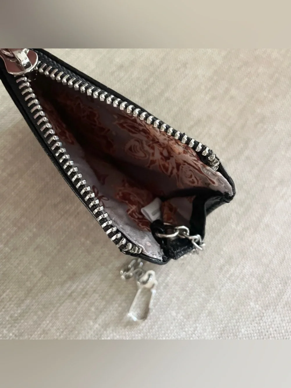 HOBO Kai Leather Zip Card/Key Holder Wallet